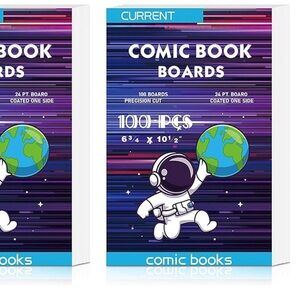 200 Comic Book Boards 10.5"×6.7" Fabric Storage Regular Comics Archival